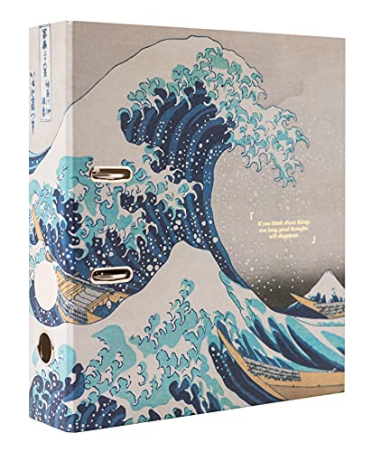 Kokonote Aktenordner - Ordner A4 Die Große Welle Vor Kanagawa - Ringbuchordner mit Hebelmechanik - Ordner A4 Breit - Ordner für Ihre Dokumente von Grupo Erik
