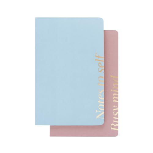 Kokonote Notizbuch klein A5 Nude Sky 2er Pack Notizbücher - 1 Notizbuch Dotted und 1 Blanko - Notizblock A5 Aesthetic Stuff 14,8 x 21 cm von Grupo Erik