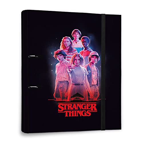 Grupo Erik Ringordner - Ordner A4 Premium Stranger Things - Netflix Ordner - Aktenordner 2 Ringe - Ringbuch DIN A4 - Stranger Things für Ihre Dokumente, das Lernen oder die Arbeit von Grupo Erik