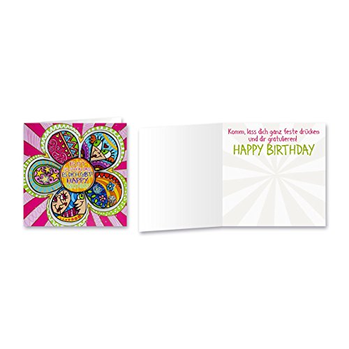Gruss und Co Sheepworld, 90053 - Klappkarte, mit Umschlag, Geburtstagsgrüsse mit Pop Nr. 53, Es ist so schön, dass es Dich gibt! Happy Birthday Gruss und Co Sheepworld, 90053 - Klappkarte, mit Umschlag, Geburtstagsgrüsse mit Pop Nr. 53, Es ist so schön, dass es Dich gibt! Happy Birthday von Gruss und Co