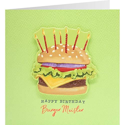 Gruss und Co Sheepworld, 90824 - Klappkarte, mit Umschlag, Quadratisch Schön, Nr. 36, Geburtstag, Happy Birthday Burger Meister Gruss und Co Sheepworld, 90824 - Klappkarte, mit Umschlag, Quadratisch Schön, Nr. 36, Geburtstag, Happy Birthday Burger Meister von Gruss und Co