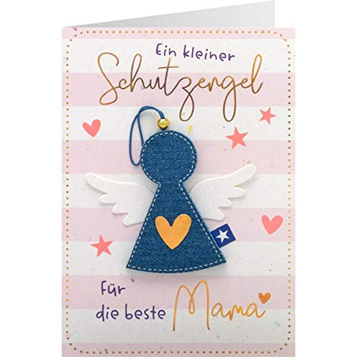 Gruss und Co Sheepworld, 90973 - Klappkarte, Schutzengel, Nr. 31, Mama, Ein kleiner Schutzengel für die beste Mama, mit Umschlag, pink weiß Gruss und Co Sheepworld, 90973 - Klappkarte, Schutzengel, Nr. 31, Mama, Ein kleiner Schutzengel für die beste Mama, mit Umschlag, pink weiß von Gruss und Co