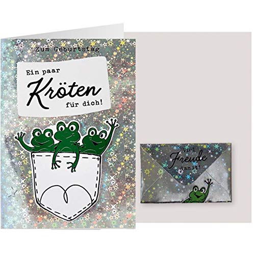 Sheepworld, Gruss & Co - 90548 - Klappkarte mit Glanz und Glitzerfolie, Geburtstag, Geldgeschenk, mit Umschlag Sheepworld, Gruss & Co - 90548 - Klappkarte mit Glanz und Glitzerfolie, Geburtstag, Geldgeschenk, mit Umschlag von Gruss und Co