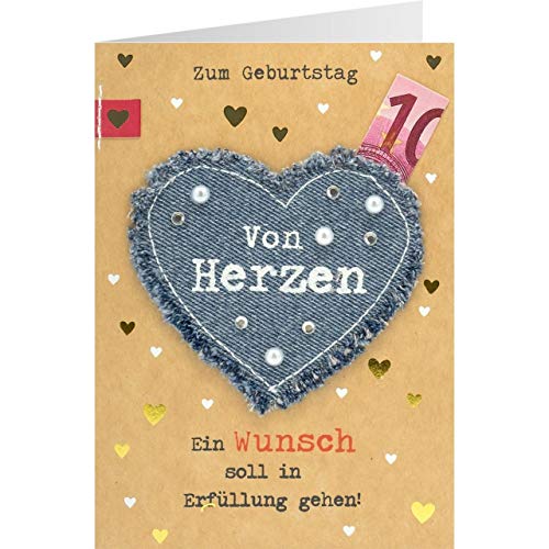 Gruss und Co Sheepworld, 90754 - Klappkarte, mit Umschlag, Jeans, Nr. 22, Geldgeschenk, Zum Geburtstag von herzen... Gruss und Co Sheepworld, 90754 - Klappkarte, mit Umschlag, Jeans, Nr. 22, Geldgeschenk, Zum Geburtstag von herzen... von Gruss und Co