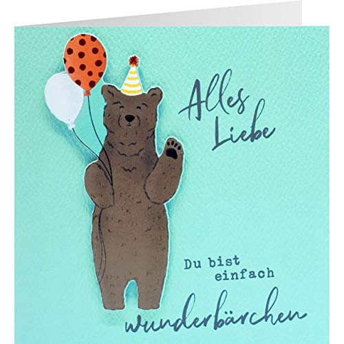Sheepworld, Gruss und Co. - 90822 - Klappkarte, mit Umschlag, Quadratisch Schön, Nr. 34, Geburtstag, Alles Liebe Du bist einfach wunderbärchen! Sheepworld, Gruss und Co. - 90822 - Klappkarte, mit Umschlag, Quadratisch Schön, Nr. 34, Geburtstag, Alles Liebe Du bist einfach wunderbärchen! von Gruss und Co