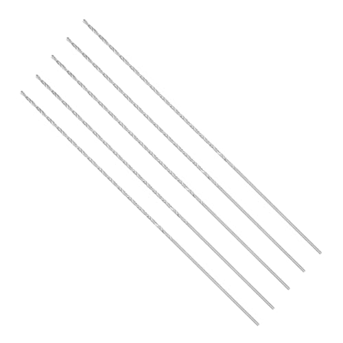 Extra lange Spiralbohrer mit geradem Schaft, 1,5 mm Verlängerung, Hochgeschwindigkeitsstahl-Spiralbohrer, 160 mm Länge, für Holz, Kunststoff, Aluminium, Eisen, Kupfer (5 Stück) von GsLxx