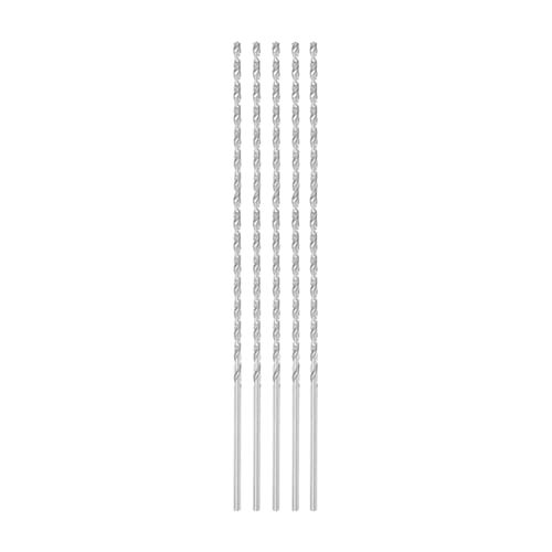 Extra lange Spiralbohrer mit geradem Schaft, 3,5 mm Verlängerung, Hochgeschwindigkeitsstahl-Spiralbohrer, 200 mm Länge, für Holz, Kunststoff, Aluminium, Eisen, Kupfer (5 Stück) von GsLxx