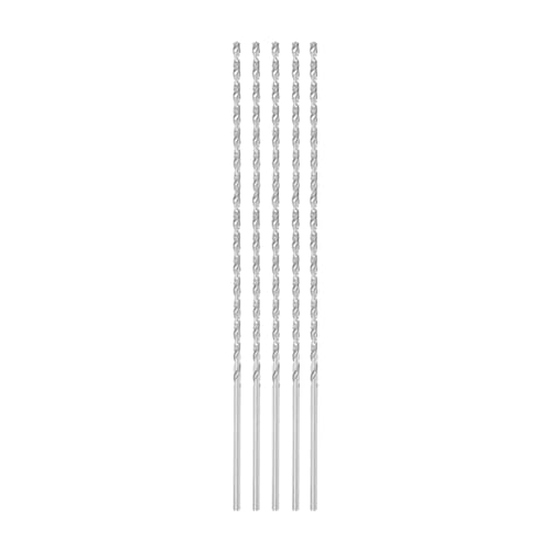 Extra lange Spiralbohrer mit geradem Schaft, 3,5 mm Verlängerung, Hochgeschwindigkeitsstahl-Spiralbohrer, 250 mm Länge, für Holz, Kunststoff, Aluminium, Eisen, Kupfer (5 Stück) von GsLxx