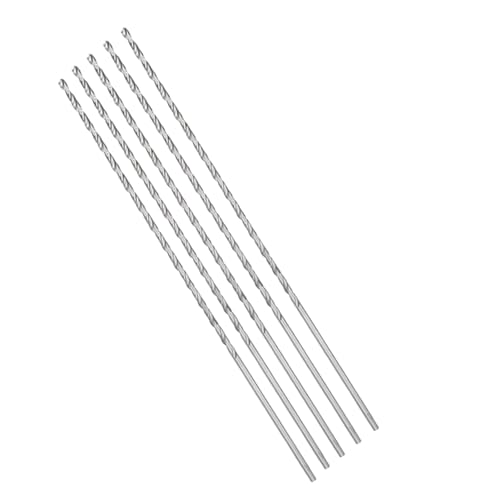 Extra lange Spiralbohrer mit geradem Schaft, 4,5 mm Verlängerung, Hochgeschwindigkeitsstahl-Spiralbohrer, 250 mm Länge, für Holz, Kunststoff, Aluminium, Eisen, Kupfer (5 Stück) von GsLxx