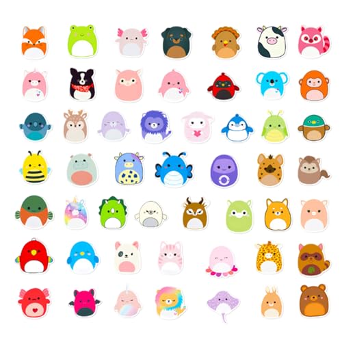 100 Stücke Tiere Aufkleber Kinder,Cute Cartoon Tiere Sticker Kinder,Niedlich Bluey Aufkleber Kinder,Wasserfeste Vinyl Graffiti Decal Sticker Für Auto Laptop Skateboard Fahrrad Moped Motorrad Fahrrad C von Gsedaox
