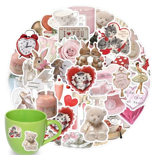 120 Stück Vintage Aufkleber,Rosa Aufkleber,Bunte Niedliche Ästhetische Aufkleber Aesthetic Stickers,Wasserfeste Vinyl-Aufkleber Für Wasserflaschen Für Wasserflaschen, Scrapbooking, Tagebuch, Laptop, 120 Stück Vintage Aufkleber,Rosa Aufkleber,Bunte Niedliche Ästhetische Aufkleber Aesthetic Stickers,Wasserfeste Vinyl-Aufkleber Für Wasserflaschen Für Wasserflaschen, Scrapbooking, Tagebuch, Laptop, von Gsedaox