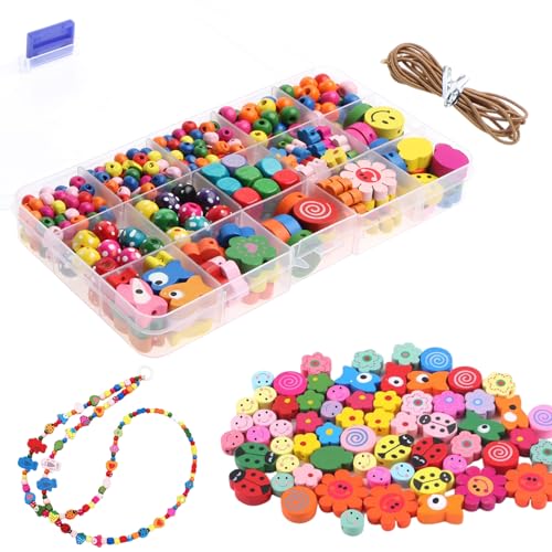 351 Stück Bunte Holzperlen,Polymer Clay Beads Frucht Perlen Fädelperlen,Bunte Perlen Zum Auffädeln Kinder Holzperlen Zum Auffädeln, Kommt Mit Nadel Und Faden Für Armbänder, Halsketten, Kunsthand 351 Stück Bunte Holzperlen,Polymer Clay Beads Frucht Perlen Fädelperlen,Bunte Perlen Zum Auffädeln Kinder Holzperlen Zum Auffädeln, Kommt Mit Nadel Und Faden Für Armbänder, Halsketten, Kunsthand von Gsedaox