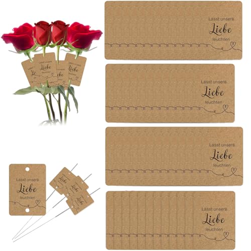 50 Stück Wunderkerzen Hochzeit Etiketten,Lasst Unsere Liebe Leuchten Wunderkerzenhochzeit Etiketten,Kraftpapier Etiketten Für Hochzeit Geschenkfür Hochzeit Geschenke Zum Basteln Weihnachten Geschenkve von Gsedaox