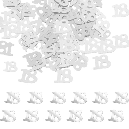 Konfetti 18 Geburtstag Deko, Geburtstag Mädchen Junge Deko Groß 3-5cm, Tischdeko Schwarz Silber,Jubiläum Dekoration - Schwarz Gold Deko - Party Deko Für Partys, 15g Konfetti 18 Geburtstag Deko, Geburtstag Mädchen Junge Deko Groß 3-5cm, Tischdeko Schwarz Silber,Jubiläum Dekoration - Schwarz Gold Deko - Party Deko Für Partys, 15g von Gsedaox