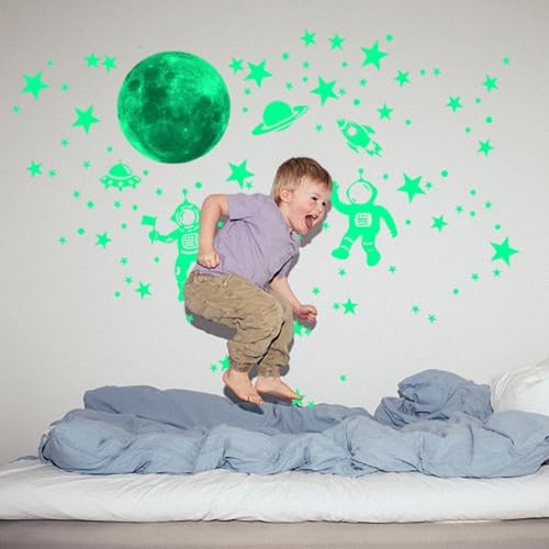 Wandsticker Leuchtaufkleber,2 Stück Leuchtsterne Kinderzimmer Sterne Leuchtend Selbstklebend Wandsticke,Mond Astronaut Planet Leucht Wandaufkleber Für Kinderzimmer Schlafzimmer Dekorative Aufkleber Wandsticker Leuchtaufkleber,2 Stück Leuchtsterne Kinderzimmer Sterne Leuchtend Selbstklebend Wandsticke,Mond Astronaut Planet Leucht Wandaufkleber Für Kinderzimmer Schlafzimmer Dekorative Aufkleber von Gsedaox