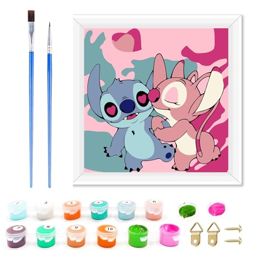Gsnoniwi Malen Nach Zahlen für Kinder und Erwachsene Gemälde DIY Handbemalte Kits mit 2 Pinsel und Rahmen, 20 X 20cm, Malen Nach Zahlen Junior für Wohndekoration und Geschenke Gsnoniwi Malen Nach Zahlen für Kinder und Erwachsene Gemälde DIY Handbemalte Kits mit 2 Pinsel und Rahmen, 20 X 20cm, Malen Nach Zahlen Junior für Wohndekoration und Geschenke von Gsnoniwi