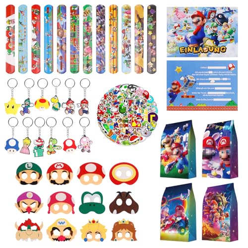 Super Mbrie Party Bag Children's Birthday, 110 Pcs Super Mbrie Mitgebsel kindergeburtstag, Super Mbrie Geburtstag, Kindergeburtstags-Spielzeugset, Geeignet für Kinder im Alter von 3–12 Jahren Super Mbrie Party Bag Children's Birthday, 110 Pcs Super Mbrie Mitgebsel kindergeburtstag, Super Mbrie Geburtstag, Kindergeburtstags-Spielzeugset, Geeignet für Kinder im Alter von 3–12 Jahren von Gsnoniwi