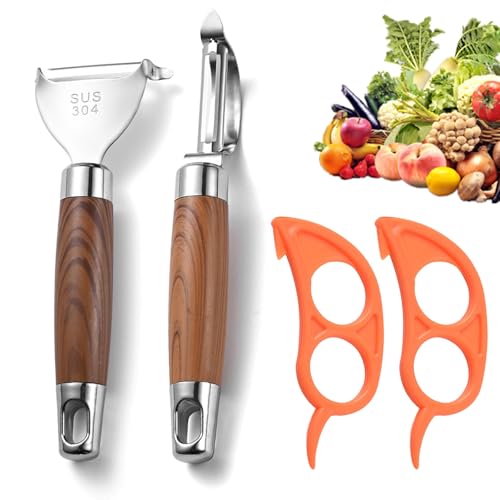 Gsrhzd Kartoffelschäler, 2 Stück Sparschäler, Edelstahl Schäler, Y I-Förmiges, für Kartoffeln, Karotten,Gemüse und Obst von Gsrhzd
