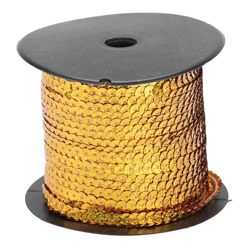 100 -Yard -runde Paillon -Schnur, 6mm Plastik -Paillettenband -Flecht -Zopfverkleidung zum Nähen von Handwerkskleidern Kostümzubehör (100 Meter/Volumen) von Gsycle