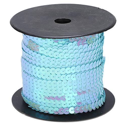 100 -Yard -runde Paillon -Schnur, 6mm Plastik -Paillettenband -Flecht -Zopfverkleidung zum Nähen von Handwerkskleidern Kostümzubehör (100 Meter/Volumen) von Gsycle