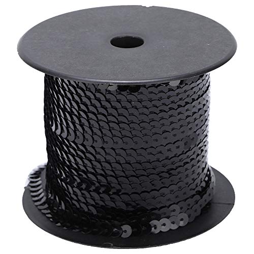 100 -Yard -runde Paillon -Schnur, 6mm Plastik -Paillettenband -Flecht -Zopfverkleidung zum Nähen von Handwerkskleidern Kostümzubehör (100 Meter/Volumen) von Gsycle