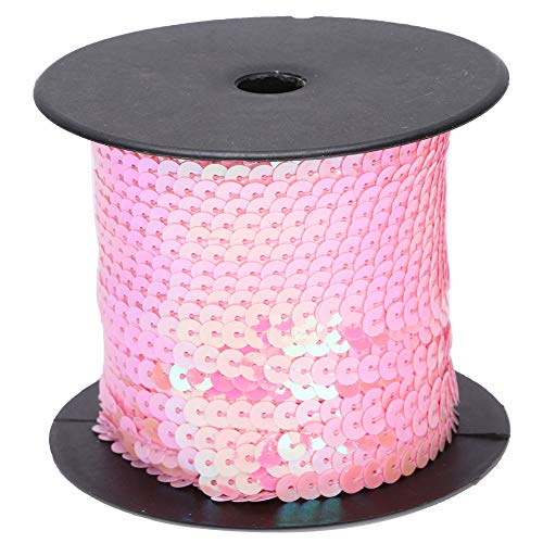 100 -Yard -runde Paillon -Schnur, 6mm Plastik -Paillettenband -Flecht -Zopfverkleidung zum Nähen von Handwerkskleidern Kostümzubehör (100 Meter/Volumen) von Gsycle