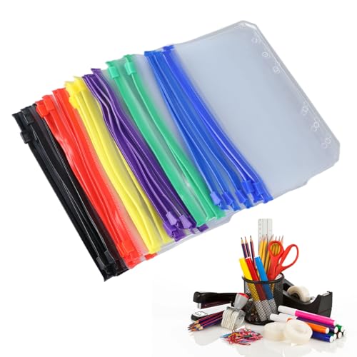 31pcs Kunststoffordner, A6 Größe Multicolor Clear Clear Reißverschlussbeutel Dateiordner wiederverwendbare Umschläge Bleistiftbeutel Schüttung für Büro -Klassenzimmerwohnheime 31pcs Kunststoffordner, A6 Größe Multicolor Clear Clear Reißverschlussbeutel Dateiordner wiederverwendbare Umschläge Bleistiftbeutel Schüttung für Büro -Klassenzimmerwohnheime von Gsycle