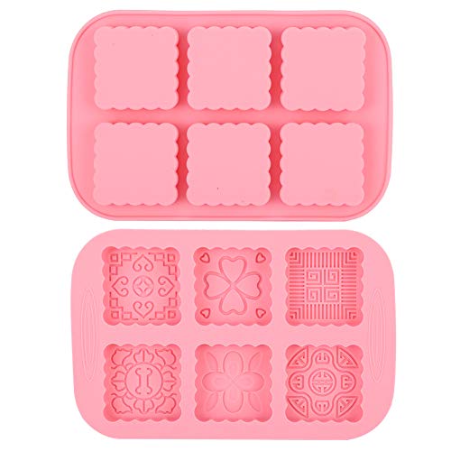 6 Gitter Mondkuchenform, Silikon Runde Formen Kucheneiseiseife Herstellung von Schimmel zum Herstellen von Mondkuchen Seife Schokolade 6 Gitter Mondkuchenform, Silikon Runde Formen Kucheneiseiseife Herstellung von Schimmel zum Herstellen von Mondkuchen Seife Schokolade von Gsycle