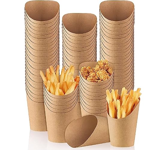 Gsycle 50pcs Mini French Fries Halter, Kraftpapier oblique Mund Wurstwaren Popcorn Box für die Nahrungsfuttertabletts der Party -Familie Gsycle 50pcs Mini French Fries Halter, Kraftpapier oblique Mund Wurstwaren Popcorn Box für die Nahrungsfuttertabletts der Party -Familie von Gsycle