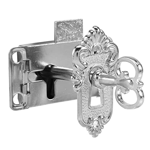 Gsycle Antiker klassischer Türschlossschlüssel, Schrankschloss mit Schlüsseln, Vintage-Möbelschlösser, Ersatz für Schubladenschrank, Kleiderschrank, Schranktor Gsycle Antiker klassischer Türschlossschlüssel, Schrankschloss mit Schlüsseln, Vintage-Möbelschlösser, Ersatz für Schubladenschrank, Kleiderschrank, Schranktor von Gsycle