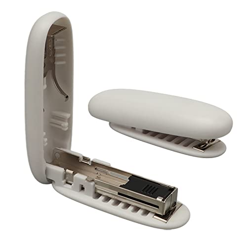 Mini Hefter, faltbare tragbare Desktop -Hefter sparen Labour Booklet Maker Office Supplies für Schüler Lehrer Fachkräfte (Weiß) von Gsycle
