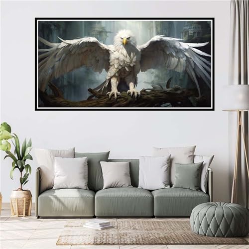 5D DIY Tiere Diamond Painting Bilder Erwachsene Groß xxl 40x80cm Diamond Art Painting Vögel Diamond Painting Kinder Anfänger Malerei Set Kunst Basteln für Home Deko Wohnzimmer Geschenke von Gtohoo