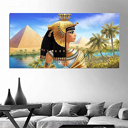 Diamond Painting Ägyptische Pyramiden,5D Diamant Painting Bilder für Erwachsene Kinder,Diaments Painting groß Vollbohrer,DIY Diamond Painting Full Set,für Heimdekor Wand Kunsthandwerk Geschenk 30x60cm von Gtohoo