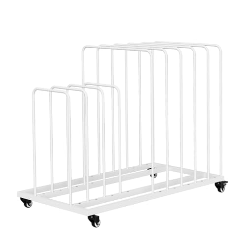 Gtouse Kunst-Aufbewahrungsregal, Kunst-Leinwand-Aufbewahrung mit Rollen, verstellbarer Kunst-Trockenständer, Metall-Leinwand-Organizer, Kunstwerk-Aufbewahrungsständer für Leinwand, Zeichenbrett, Gtouse Kunst-Aufbewahrungsregal, Kunst-Leinwand-Aufbewahrung mit Rollen, verstellbarer Kunst-Trockenständer, Metall-Leinwand-Organizer, Kunstwerk-Aufbewahrungsständer für Leinwand, Zeichenbrett, von Gtouse