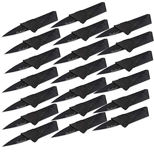 20 Stück Ultradünn Klappmesser Scharf Kreditkartenmesser Jagdmesser Taschenmesser Faltmesser Outdoor Einhandmesser Messer klein Überlebensmesser Camping Notfälle Edelstahl Multifunktion schwarz 20 Stück Ultradünn Klappmesser Scharf Kreditkartenmesser Jagdmesser Taschenmesser Faltmesser Outdoor Einhandmesser Messer klein Überlebensmesser Camping Notfälle Edelstahl Multifunktion schwarz von Gtrade