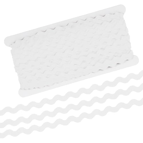 RIC Rac Trim, 5mm 25m Weiß Wellenförmige Geflochtene Borte Fransenbesatz Gewebte Spitze Zickzackband für Nähen Kleidung Kleid DIY Basteln Geschenkverpackung Hochzeit Party Dekoration RIC Rac Trim, 5mm 25m Weiß Wellenförmige Geflochtene Borte Fransenbesatz Gewebte Spitze Zickzackband für Nähen Kleidung Kleid DIY Basteln Geschenkverpackung Hochzeit Party Dekoration von Gtziqa