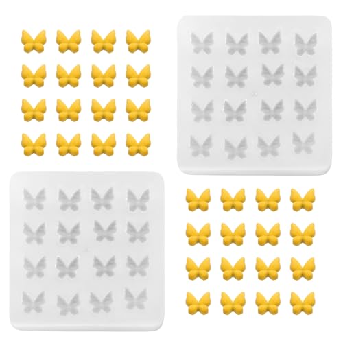 Schmetterlings-Formen aus Silikon, Mini-Schmetterlinge, Schmuckformen, 3D-Epoxidharz, kleine Schmetterlings-Formen für die Herstellung von Ohrringen, Anhängern, Puppenhaus-Dekoration von Gtziqa