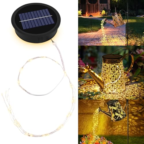 Solarleuchten Ersatz, GuKKK Solar Gießkanne Solarlampen Solarleuchten Ersatz Top mit Wasserdichten LED-Lichterketten, Wasserdicht Solar Ersatzdeckel 9CM, für Solar Giesskanne Außen Garten Décor (Warm) Solarleuchten Ersatz, GuKKK Solar Gießkanne Solarlampen Solarleuchten Ersatz Top mit Wasserdichten LED-Lichterketten, Wasserdicht Solar Ersatzdeckel 9CM, für Solar Giesskanne Außen Garten Décor (Warm) von GuKKK