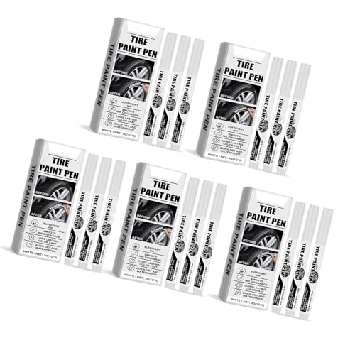 15pcs Weißer Reifenfarbe Stift Wasserfestes Marker Weiß Schnelles Trocknen Für Autoreifen Kratzerreparatur 15pcs Weißer Reifenfarbe Stift Wasserfestes Marker Weiß Schnelles Trocknen Für Autoreifen Kratzerreparatur von Guaber