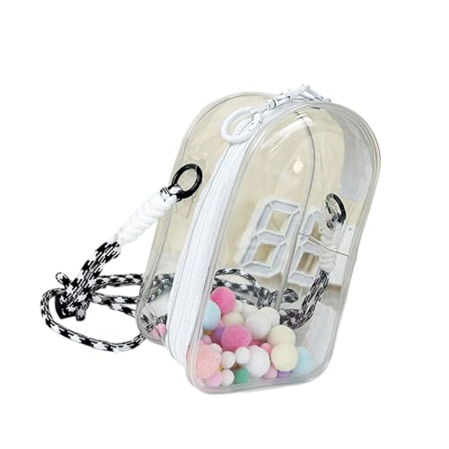 18 Cm Crossbody Bag Wasserfeste Klare PVC Schulterpanzer Mit Einstellbarem Riemen Für Kinderzubehör Spielzeugpuppe Aufbewahrung Modischer PVC Utility Beutel von Guaber