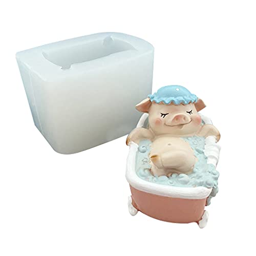 2 Verschiedene Arten Seife Form Geschnittener Schwein Stil Schokoladen Kuchen Mousse Gelee Makingformen Zum Dekorieren Von Backwerkzeug Silikon Handgemachte Formen Zum Herstellen von Guaber