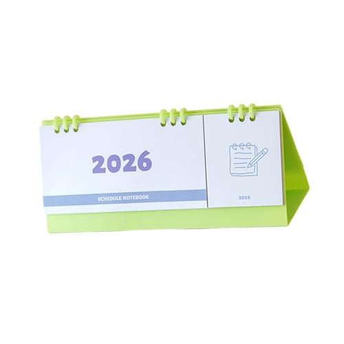 2026 Desktop-Kalender, Tagesplaner, tragbarer Monatskalender mit Schreib-Notizblöcken, für tägliche Notizen, Pläne, Zeitpläne, tragbarer Planer von Guaber