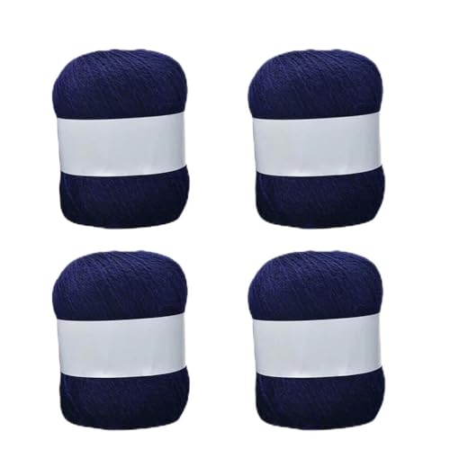 4 Rollen langes Plüsch-Kaschmirgarn, handgestricktes Garn für Schal, Häkelwolle, Mischgarn. 4 Rollen langes Plüsch-Kaschmirgarn, handgestricktes Garn für Schal, Häkelwolle, Mischgarn. von Guaber