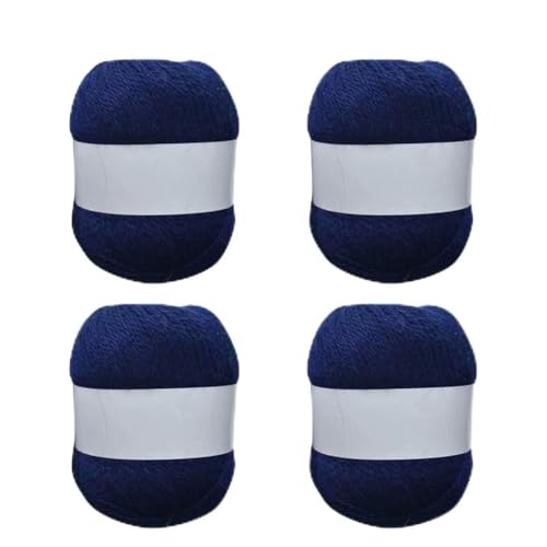 4 Rollen langes Plüsch-Kaschmirgarn, handgestricktes Garn für Schal, Häkelwolle, Mischgarn. von Guaber