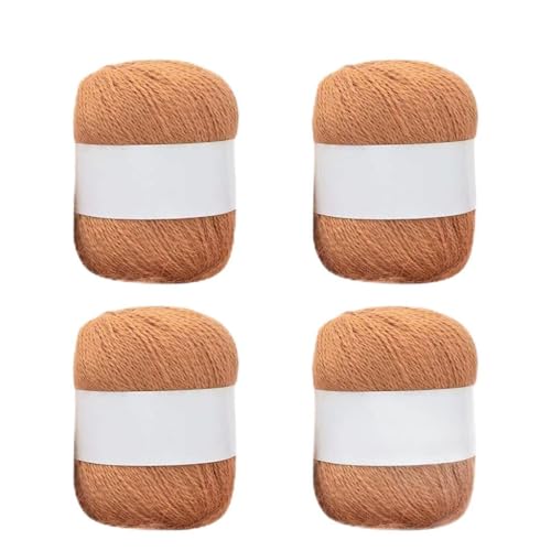 4 Rollen langes Plüsch-Kaschmirgarn, handgestricktes Garn für Schal, Häkelwolle, Mischgarn. 4 Rollen langes Plüsch-Kaschmirgarn, handgestricktes Garn für Schal, Häkelwolle, Mischgarn. von Guaber