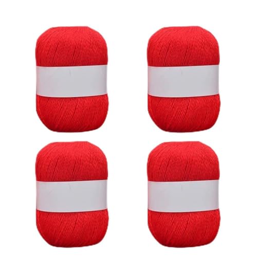 4 Rollen langes Plüsch-Kaschmirgarn, handgestricktes Garn für Schal, Häkelwolle, Mischgarn. 4 Rollen langes Plüsch-Kaschmirgarn, handgestricktes Garn für Schal, Häkelwolle, Mischgarn. von Guaber