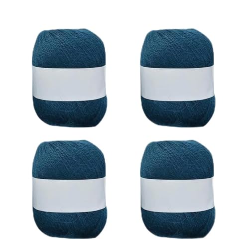 4 Rollen langes Plüsch-Kaschmirgarn, handgestricktes Garn für Schal, Häkelwolle, Mischgarn. 4 Rollen langes Plüsch-Kaschmirgarn, handgestricktes Garn für Schal, Häkelwolle, Mischgarn. von Guaber