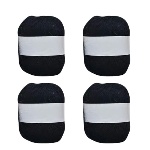 4 Rollen langes Plüsch-Kaschmirgarn, handgestricktes Garn für Schal, Häkelwolle, Mischgarn. von Guaber