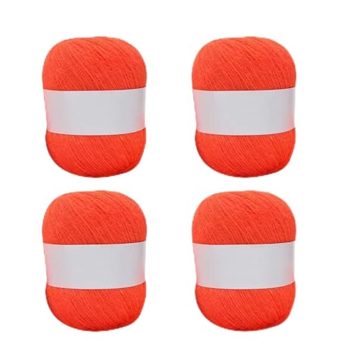 4 Rollen langes Plüsch-Kaschmirgarn, handgestricktes Garn für Schal, Häkelwolle, Mischgarn. 4 Rollen langes Plüsch-Kaschmirgarn, handgestricktes Garn für Schal, Häkelwolle, Mischgarn. von Guaber