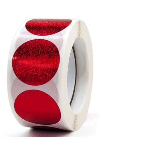 50 Stück glitzernde Aufkleber, Belohnungsgeschenk, bunte Etiketten, rund, glitzernd, dekorativ, rund, bunt, glitzernd, dekorativ 50 Stück glitzernde Aufkleber, Belohnungsgeschenk, bunte Etiketten, rund, glitzernd, dekorativ, rund, bunt, glitzernd, dekorativ von Guaber